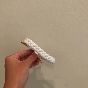 white rastaclat braided bracelet